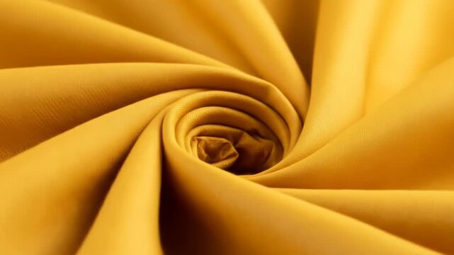 Golden Yellow Fabric Swirl Soft and Elegant Composition for Ramadan Celebrations and Prayer Garments