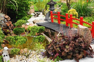 Gartenteich im Asiatische Stil, 