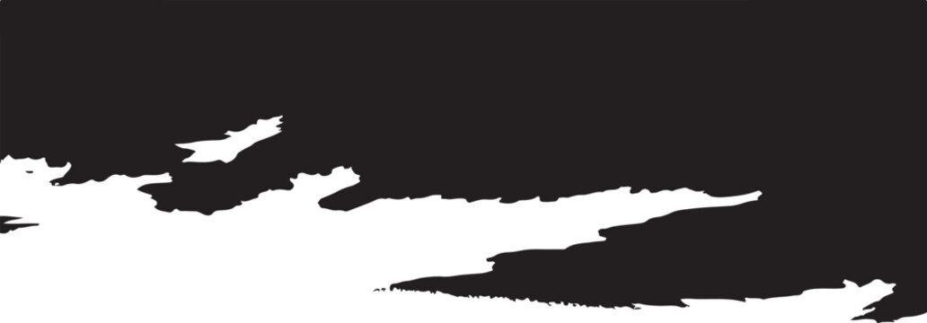 Black and white abstract background with torn paper effect