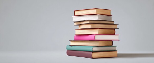 pile of novels wobbling wisdom on the brink of exploration