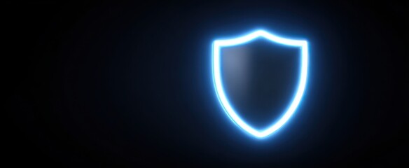 a luminous shield icon symbolizing robust online privacy and cybersecurity protection