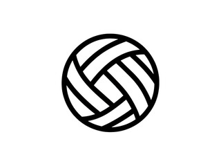 A black and white image of a ball with a white background