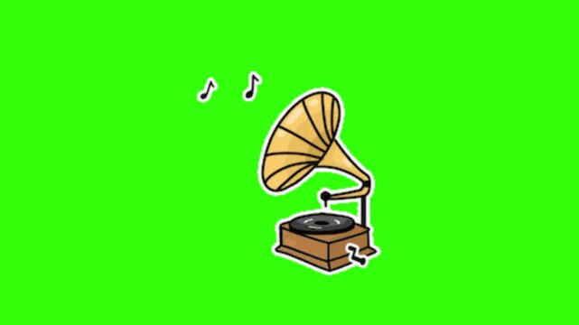 vector illustration of a gramophone