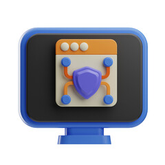 3D Illustration of Sound Mixer Interface