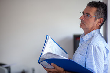 Accountant Working in Office