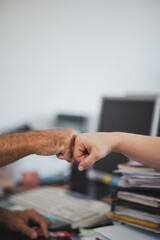 Accountant Consulting Client in Office