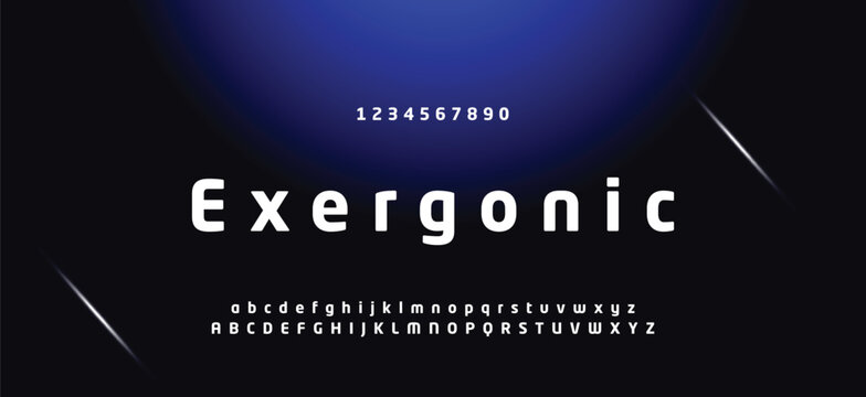 Abstract minimal future alphabet fonts. simple typography sport future creative font . vector illustrator