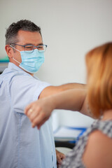 Accountant Consulting Client in Office