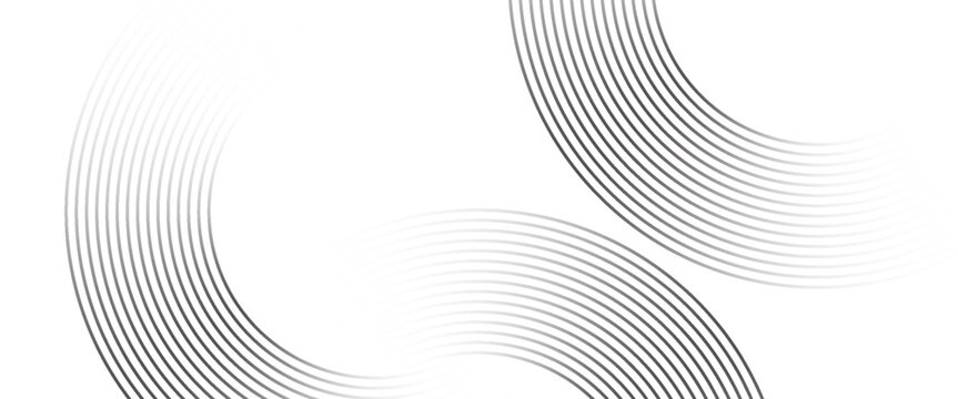 White geometric abstract background overlapping layers on bright space with line effect decoration. Circle style concept modern graphic design element. abstract circle background.