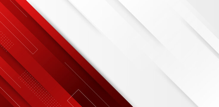 Abstract background with red and white diagonal layered shapes, bold and modern design ideal for promotional and branding layouts.