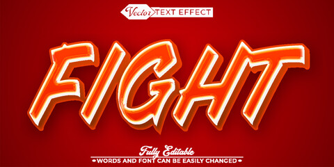  Fight Combat Action Vector Fully Editable Smart Object Text Effect © Anka Design
