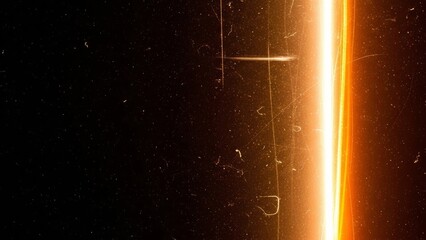 Vintage film strip burn texture with light leaks and sprocket holes