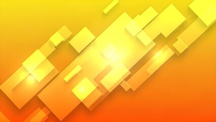 Obraz premium Fondo de línea de tecnología naranja abstracto