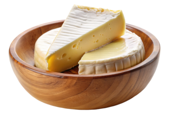 Fresh brie cheese in wooden bowl healthy gourmet food appetizer cheese platter food photography