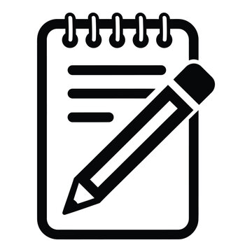 Spiral bound notebook with pencil on top  office supplies  stationery  writing  drawing  education