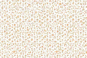 Delicate pastel floral pattern on light background