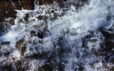 Gran Canaria, moving water, rainwater is feeding the small streams and cascades in Winter after storms © Tamara Kulikova