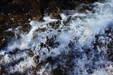 Gran Canaria, moving water, rainwater is feeding the small streams and cascades in Winter after storms © Tamara Kulikova