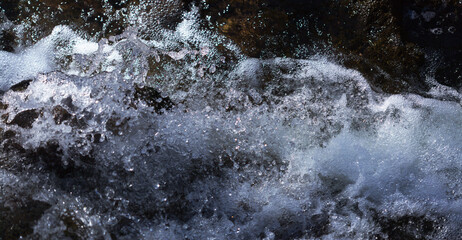 Gran Canaria, moving water, rainwater is feeding the small streams and cascades in Winter after storms © Tamara Kulikova