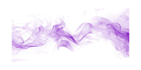 Fototapeta premium Dynamic purple smoke abstract flow on black mysterious vapor waves Ethereal atmospheric texture for design and overlay