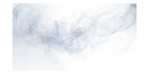 Ethereal flowing wisps of white smoke gently drifting creating an atmospheric abstract texture on a dark black