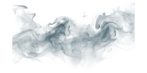 Dark mysterious smoke wisps ethereal flowing vapor digital art texture background moody deep blue green abstract design