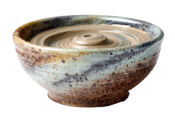 Craft Pottery Wheel Isolated on Transparent Background