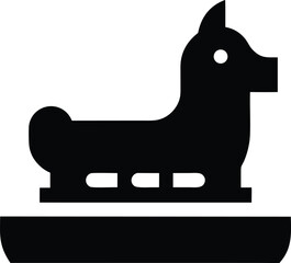 tibetan losar butter sculpture silhouette vector illustration on transparent background