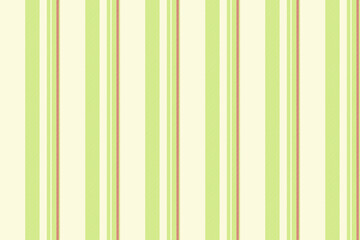 Obraz premium Classic pattern lines textile, fantasy stripe background texture. Post vector vertical seamless fabric in light yellow and lime colors.