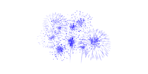 Vibrant blue fireworks exploding in the night sky a dazzling pyrotechnic display celebrating joyful events and pure