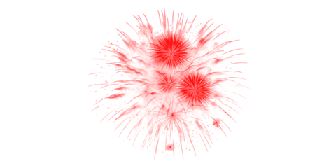 Vibrant red fireworks bursts in dark night sky a spectacular celebration display dazzling festive event light show magic