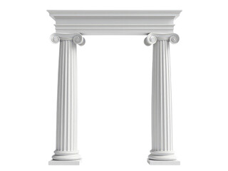 Obraz premium Three vertical columns with columns on either side
