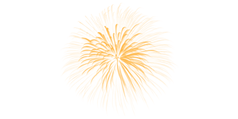 Golden fireworks explode brightly illuminating the night sky with a dazzling celebration burst Joyful radiant light