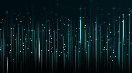 Cyan background with data accents creating patterns and lines in a digital setting