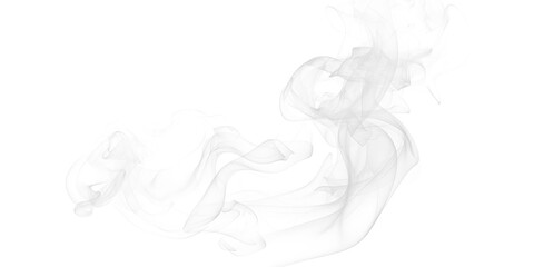 Elegant abstract white smoke flowing gracefully on a dark black background mysterious atmospheric vapor texture overlay