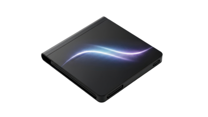 Foldable smartphone with light pattern