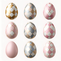 Creative Easter Illustration Combining Chess and Holiday Symbols