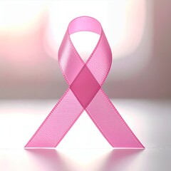 Pink Ribbon for Breast Cancer Awareness and Support.