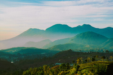 Fototapeta premium mountain landscape in the morning