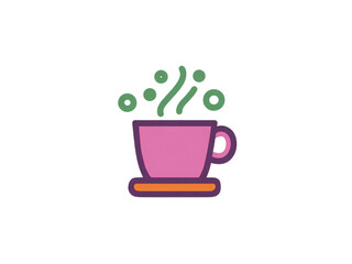 A cup of coffee with steam coming out of it