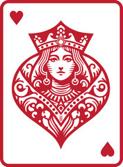 Elegant Queen of Hearts