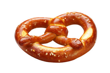 Twisted Pretzel isolated on transparent background