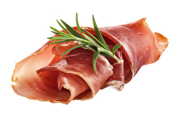 Appetizer Prosciutto isolated on transparent background