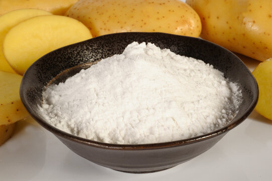 potato starch in a bowl