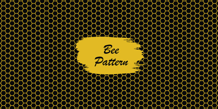Bee Honeycomb Pattern Background