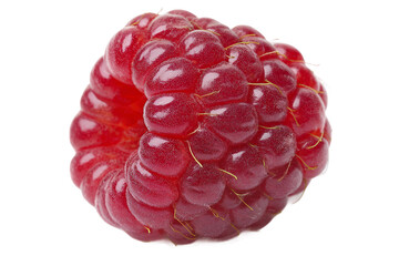 Organic Raspberry isolated on transparent background