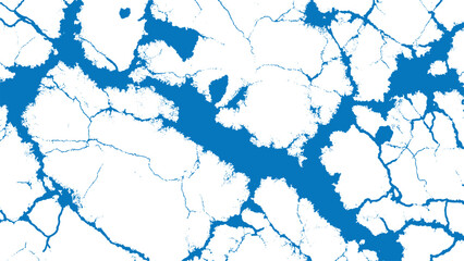 Obraz premium Blue and white abstract cracked texture pattern