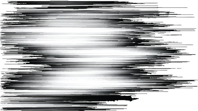Glitchy white screen with black horizontal lines