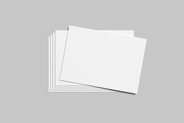 A5 Flyer Landscape Blank Mockup