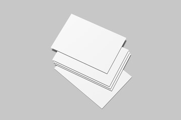 A5 Flyer Landscape Blank Mockup